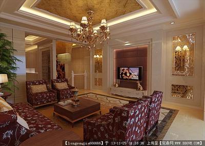 欧式风格30套04 住宅室内装饰设计施工图纸资料详解